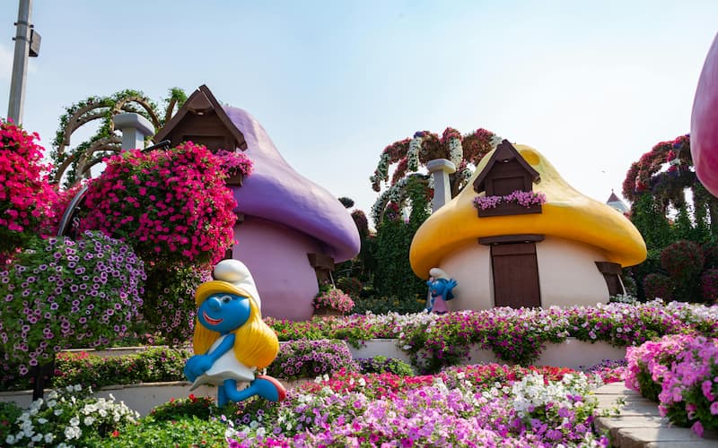 Floral sculptures at Dubai Miracle Garden